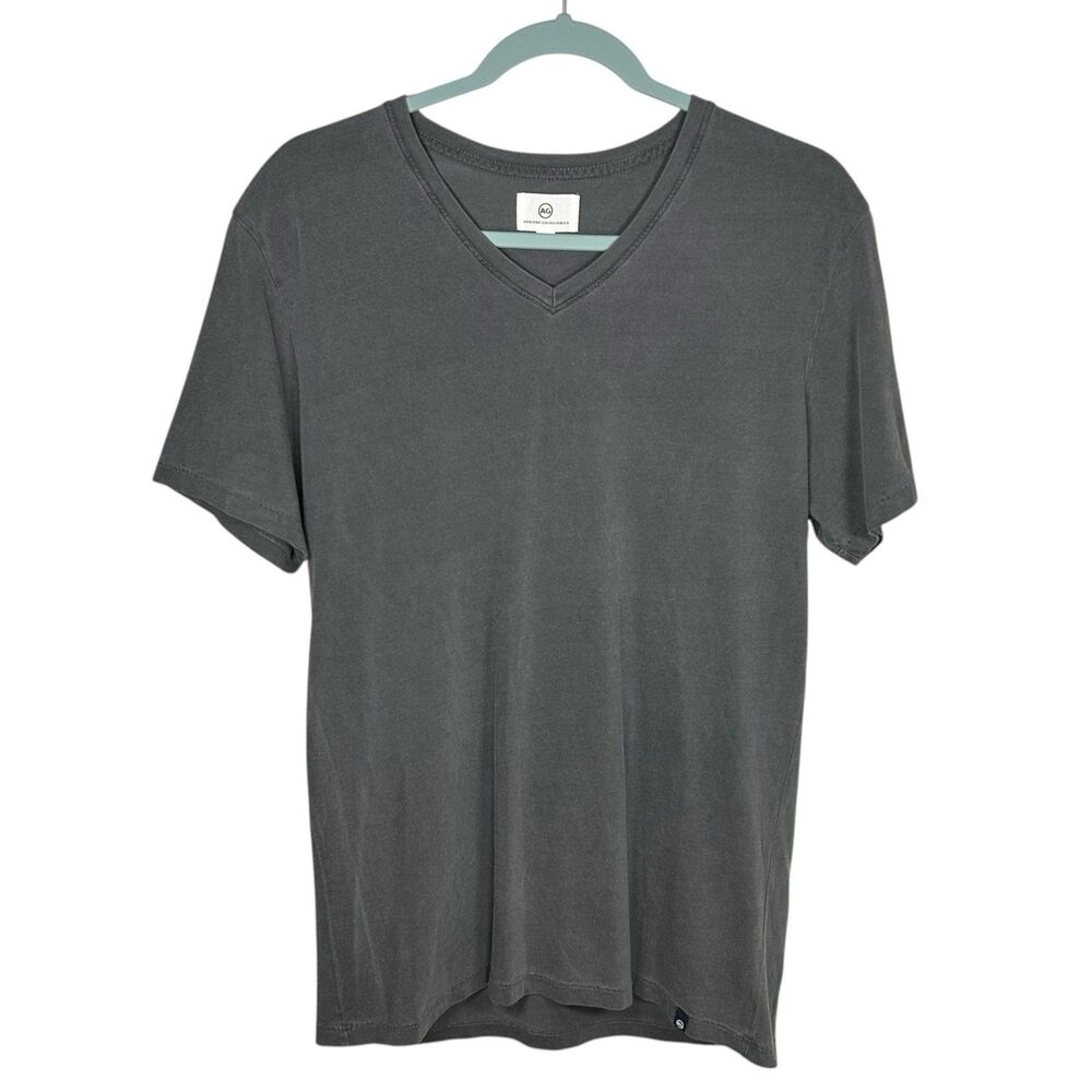 AG Adriano Goldschmied T-Shirt Mens Medium Gray V-Neck Casual Sample Bryce NEW